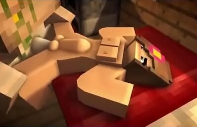 Minecraft xxx sexo doido com safada da buceta quadrada